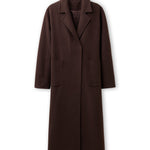 Accentil Ciela coat in deep cocoa | Jo&Co Club
