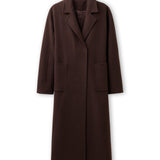 Accentil Ciela coat in deep cocoa | Jo&Co Club