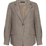 Vrijstaande productfoto van een blazer in bruin op een witte achtergrond | Ydence Prim | Jo&Co Club