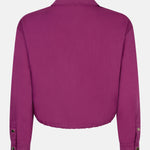 product foto van de achterkant van den Kess blouse van Ydence in de kleur Fuchsia.