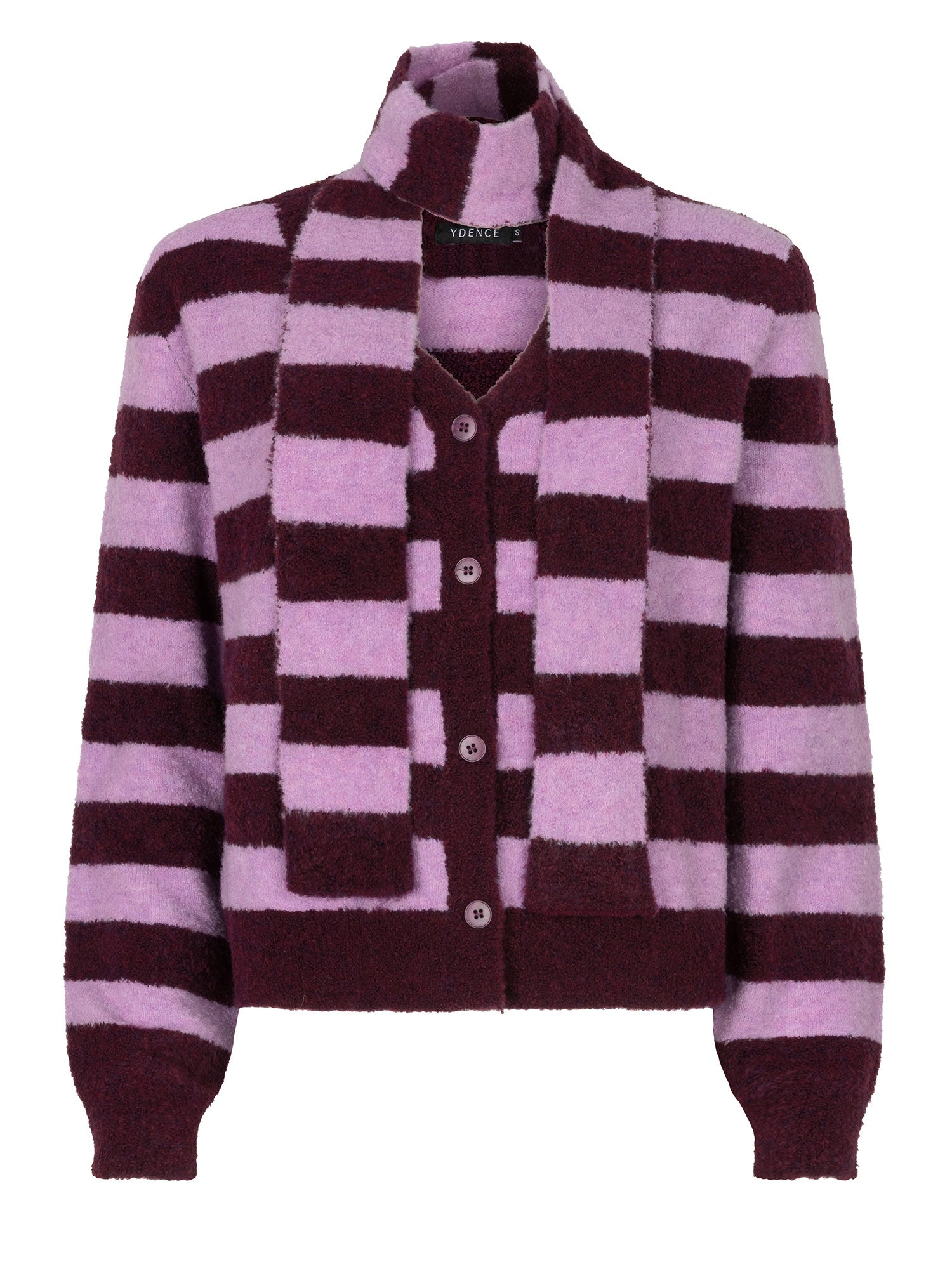 Vrijstaande productfoto van een vest in violet op een witte achtergrond | Ydence Felicity | Jo&Co Club