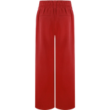 Achteraanzicht van de jorina pants van fluresk rode broek.