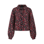 Fluresk Maribel Jacket damesjas voorkant gebloemde jas met knopen