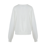 Fluresk Veraline knit sweater dames trui achterkant wit 