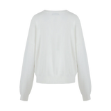 Fluresk Veraline knit sweater dames trui achterkant wit 