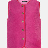 productfot van de voorkant van het teddy puck gilet van ydence.