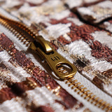 Close up van de details van de noor jacket van lofty manner.