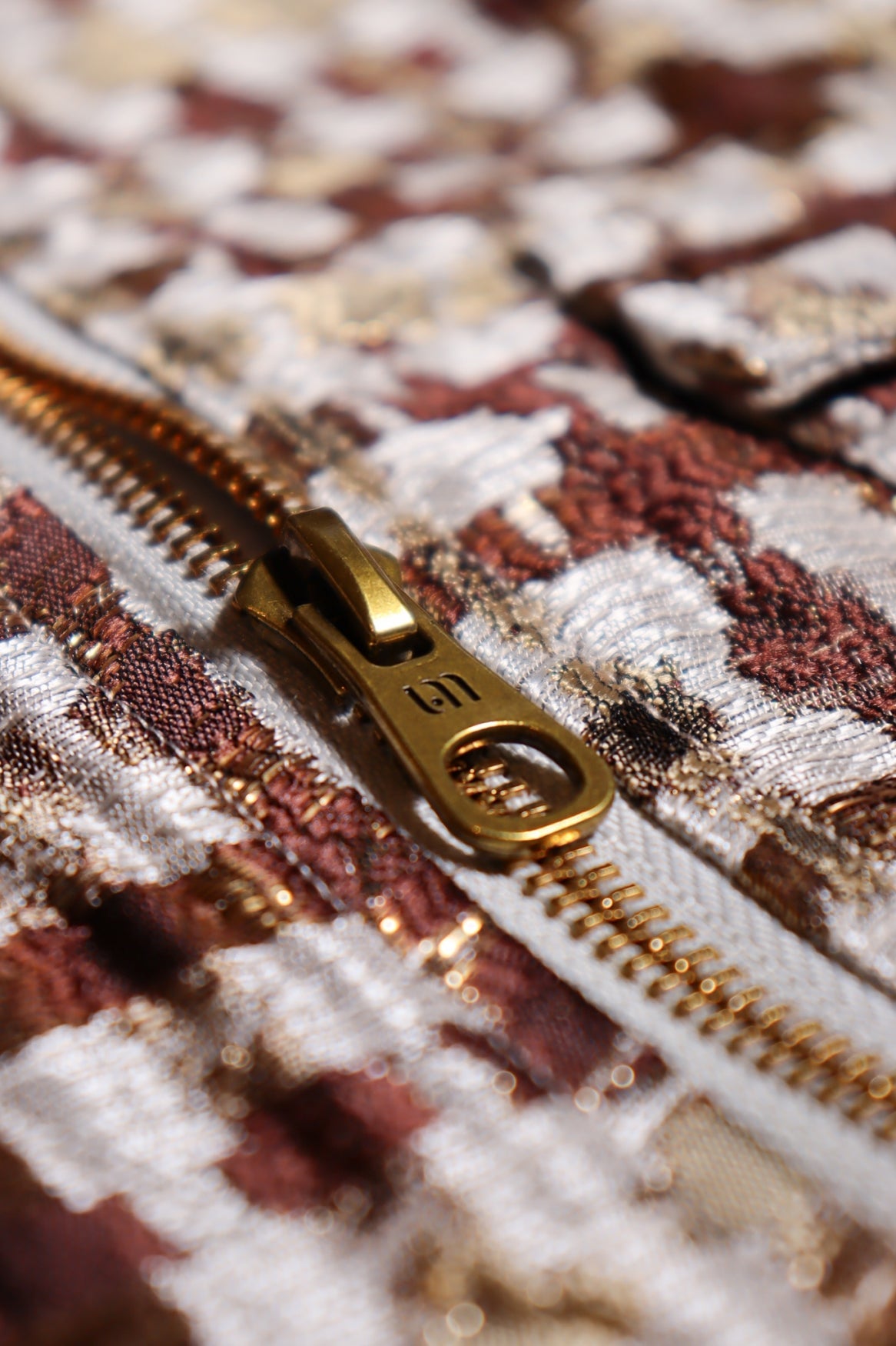 Close up van de details van de noor jacket van lofty manner.