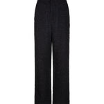 productfoto van de dora pants van lofty manner in zwart met glitters.