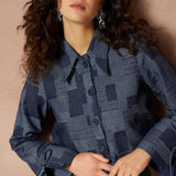 Ilja - Patchwork Straight Mid Blue | Jo&Co Club