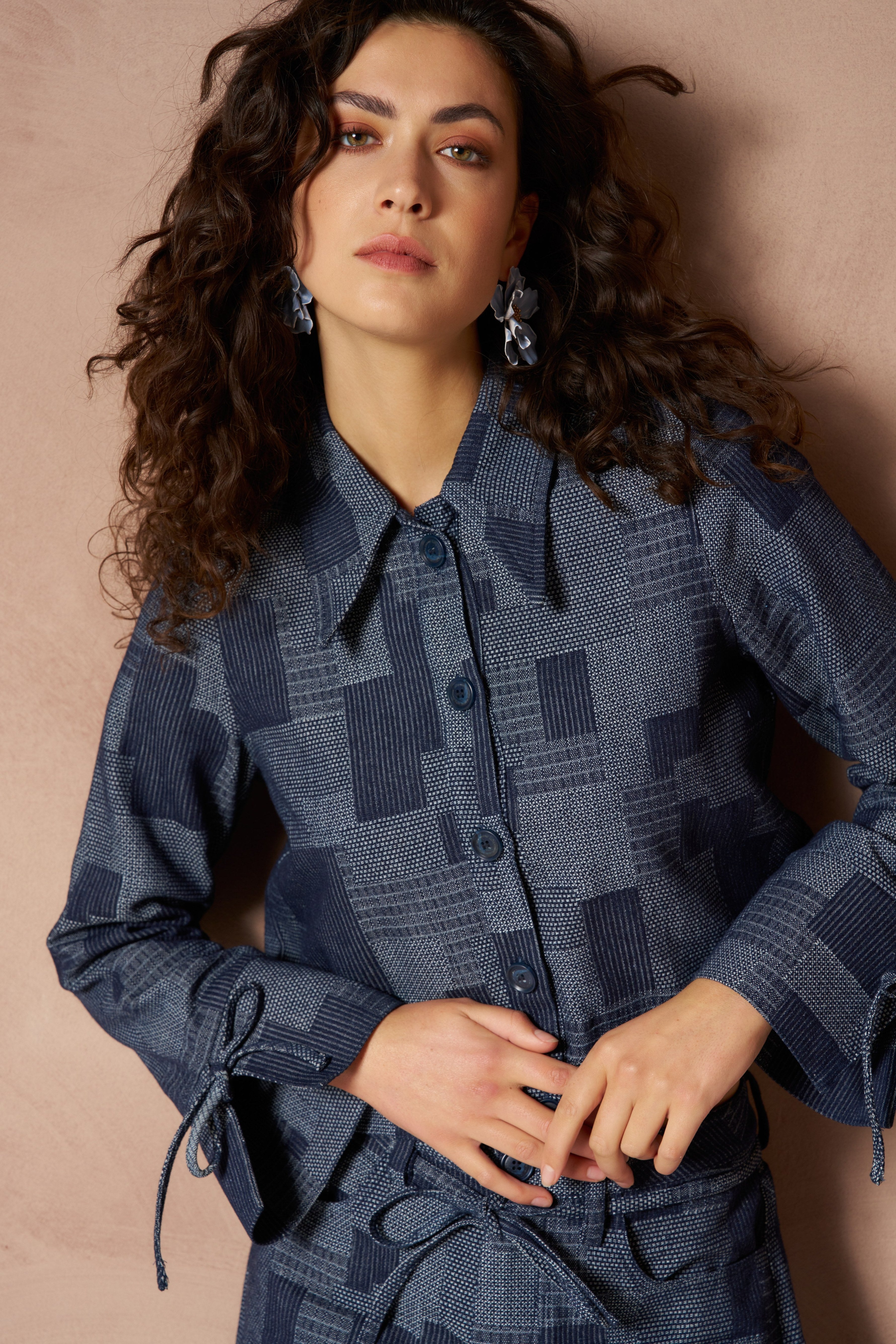 Ilja - Patchwork Straight Mid Blue | Jo&Co Club