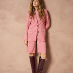 Blazer Kimi - Structure Tailored Koraalroze – Roze pak met blazer en shorts | Jo&Co Club