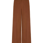 Vrijstaande productfoto van een broek in camel op een witte achtergrond | Ydence Geneve | Jo&Co Club