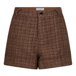 Productfoto van de aziza short in tweed met glitter.