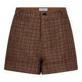 Productfoto van de aziza short in tweed met glitter.