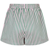 Achteraanzicht van de gestreepte Belle short van Ydence – elastische band en luchtige pasvorm voor zomers comfort.