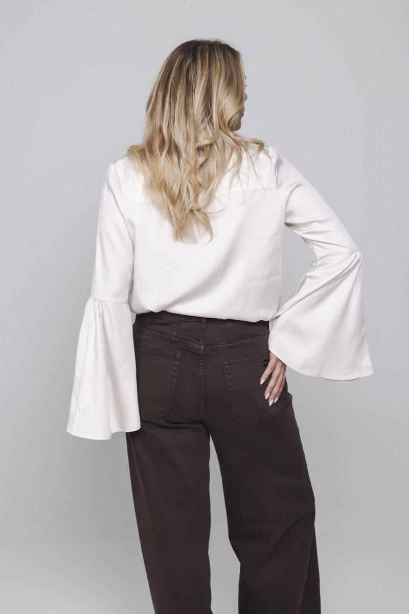 Achterkant blouse met wijde mouwen Accentil Aylae | Jo&Co Club