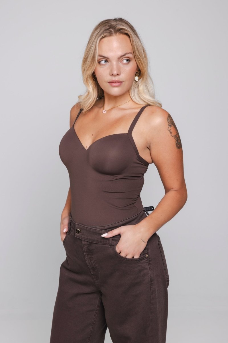 Accentil Bra Sculpt top deep cocoa | Jo&Co Club