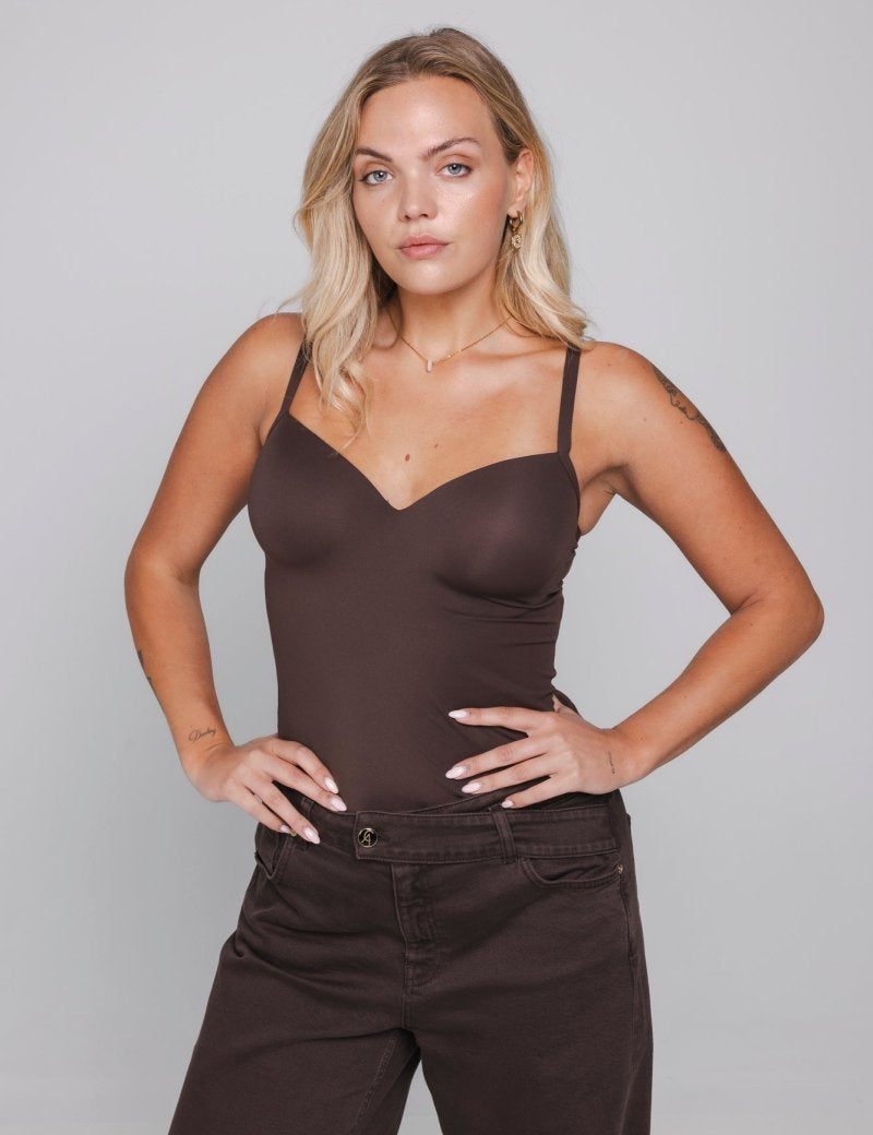Accentil Bra Sculpt top deep cocoa | Jo&Co Club