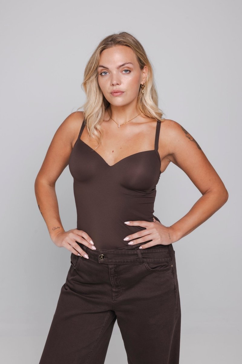 Accentil Bra Sculpt top deep cocoa | Jo&Co Club