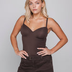 Accentil Bra Sculpt top deep cocoa | Jo&Co Club