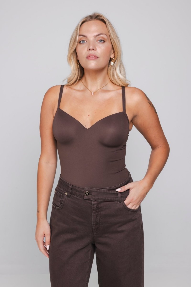 Accentil Bra Sculpt top deep cocoa | Jo&Co Club