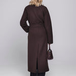 Accentil Ciela coat in deep cocoa | Jo&Co Club