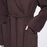 Accentil Ciela coat in deep cocoa | Jo&Co Club