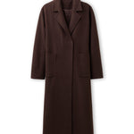 Accentil Ciela coat in deep cocoa | Jo&Co Club