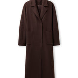 Accentil Ciela coat in deep cocoa | Jo&Co Club