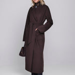 Accentil Ciela coat in deep cocoa | Jo&Co Club