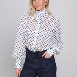 Accentil Elara blouse winter white | Jo&Co Club