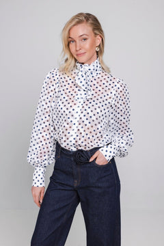 Accentil Elara blouse winter white | Jo&Co Club