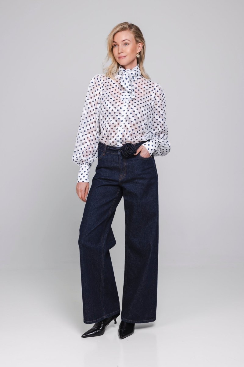 Accentil Elara blouse winter white | Jo&Co Club