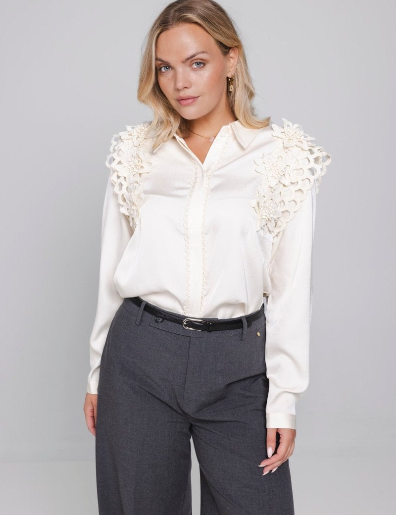 Accentil Elisse blouse winter white | Jo&Co Club