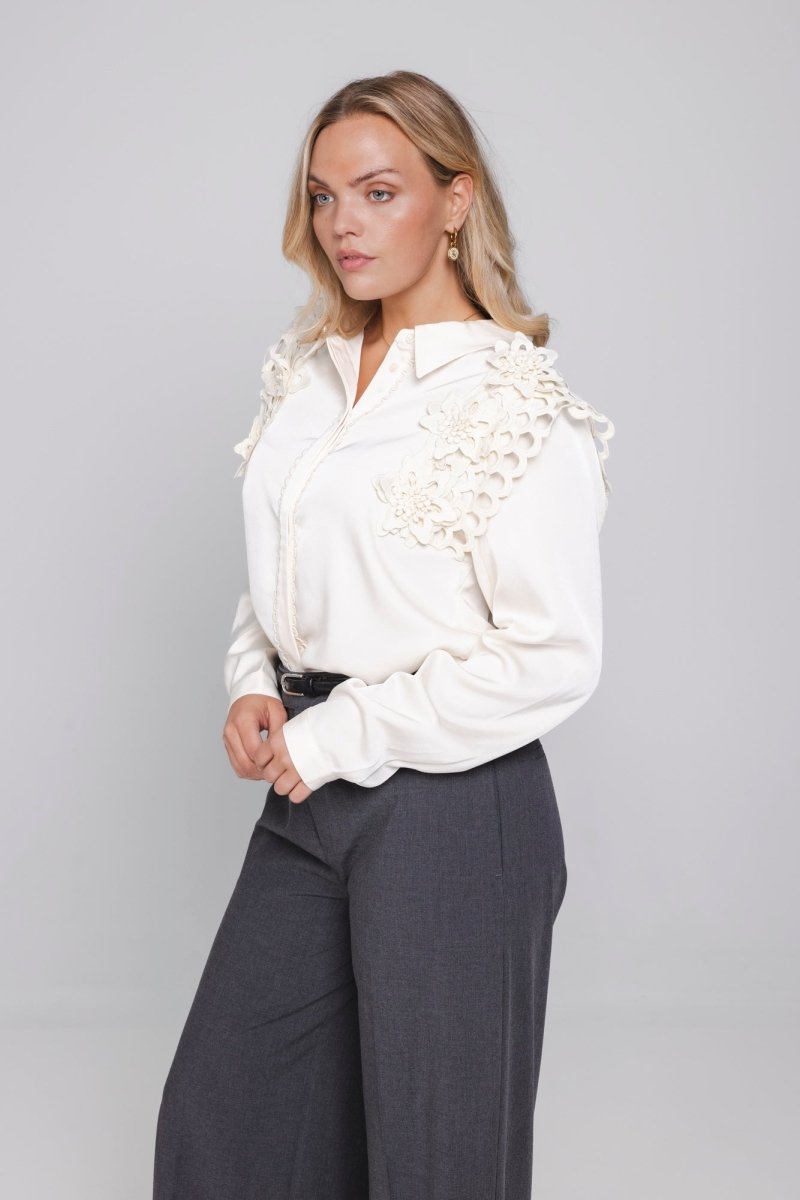 Accentil Elisse blouse winter white | Jo&Co Club