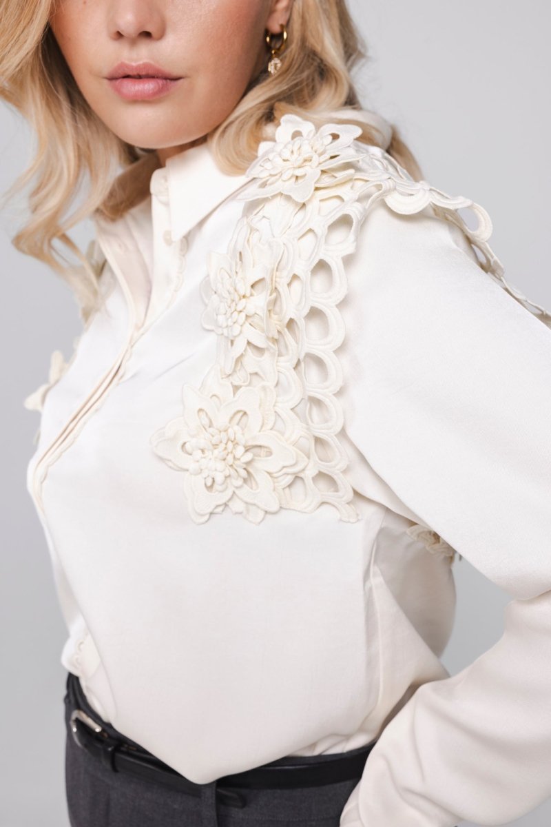 Accentil Elisse blouse winter white | Jo&Co Club