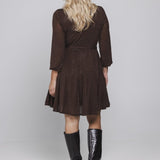 Achterkant glitter jurk Accentil Eleni boven de knie | Jo&Co Club