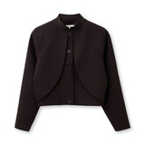Productfoto kort jasje Accentil Daphne in dark roast | Jo&Co Club