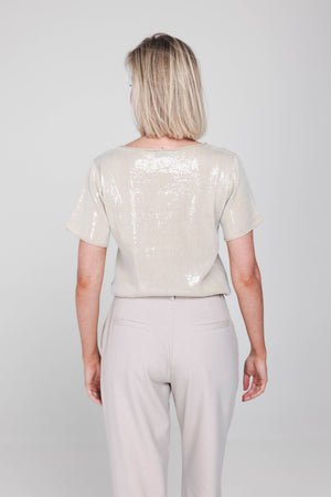 Accentil Lune T-Shirt in zand