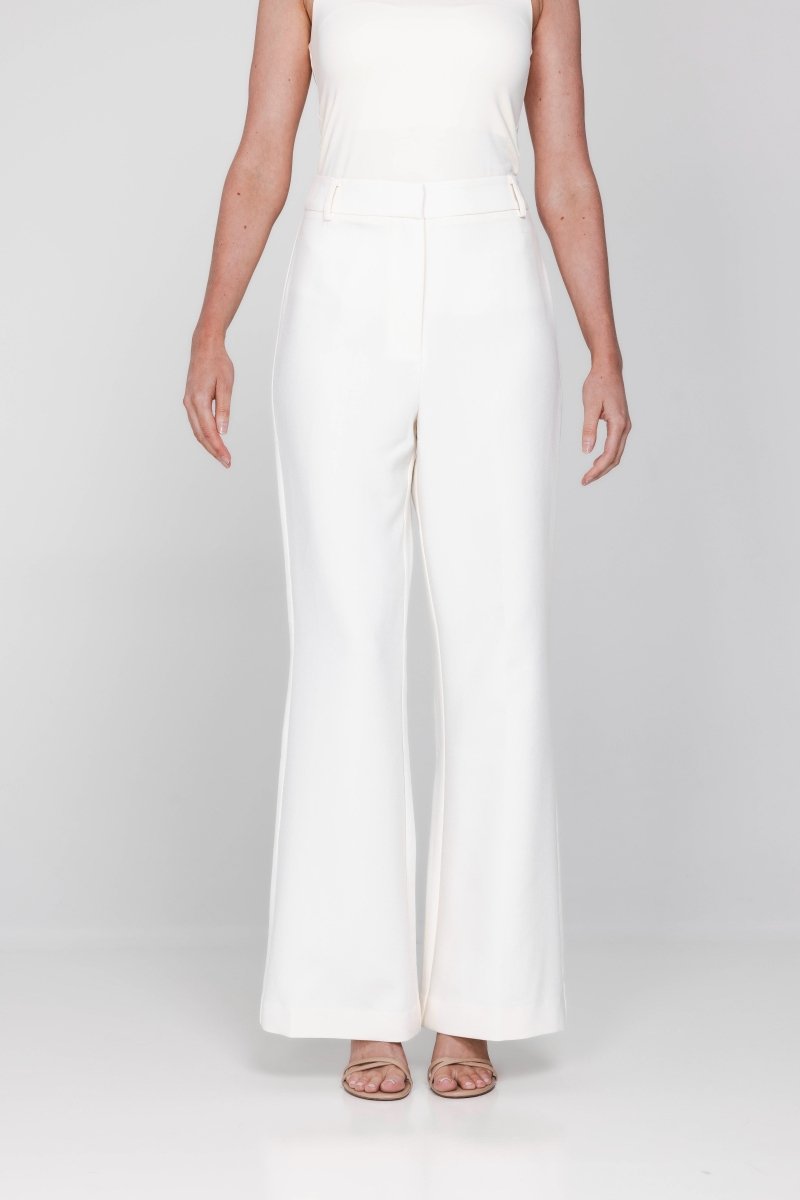 Accentil Nora pants | Off-white in Crèmekleurig, aansluitend
