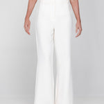 Accentil Nora pants | Off-white in Crèmekleurig, aansluitend
