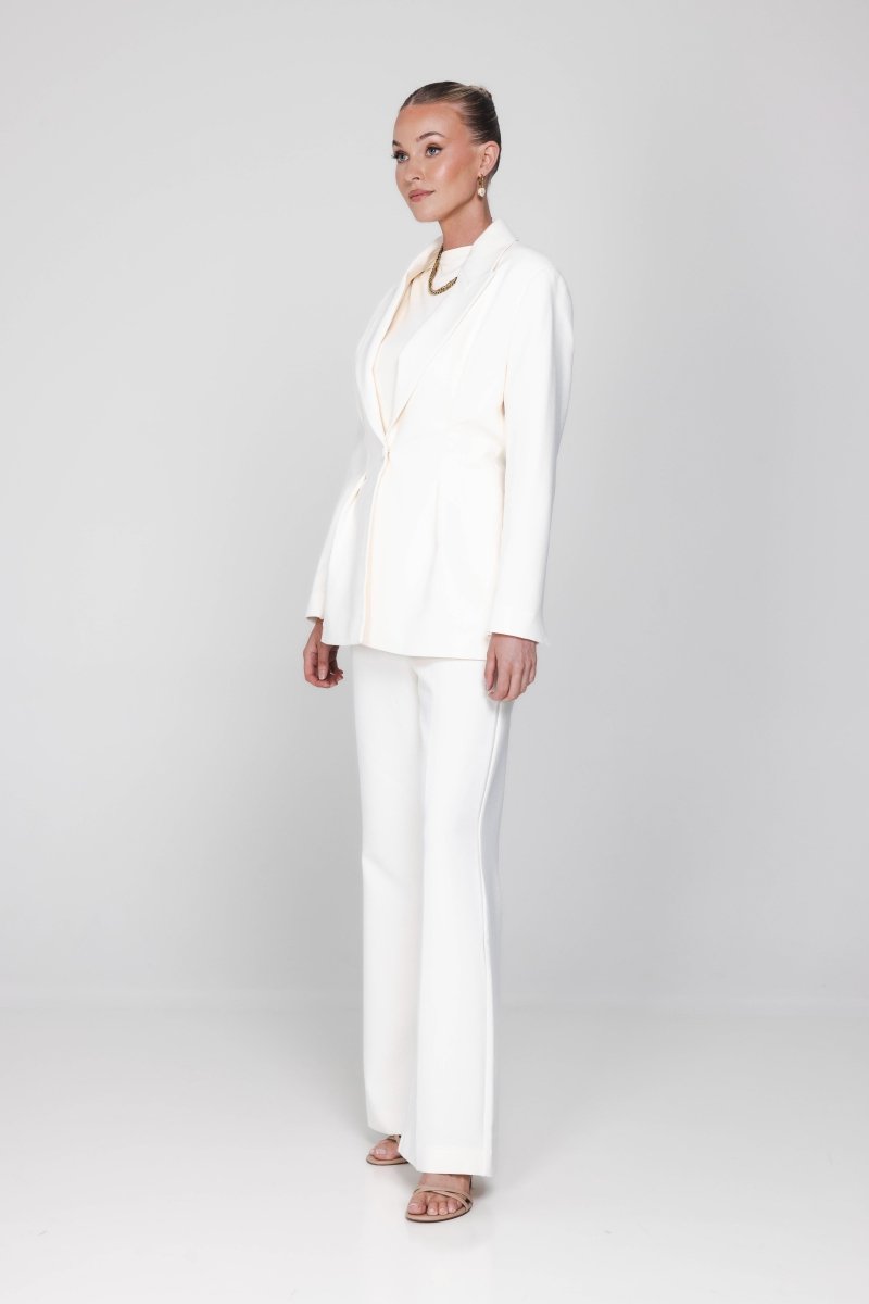 Accentil Nora pants | Off-white in Crèmekleurig, wide leg