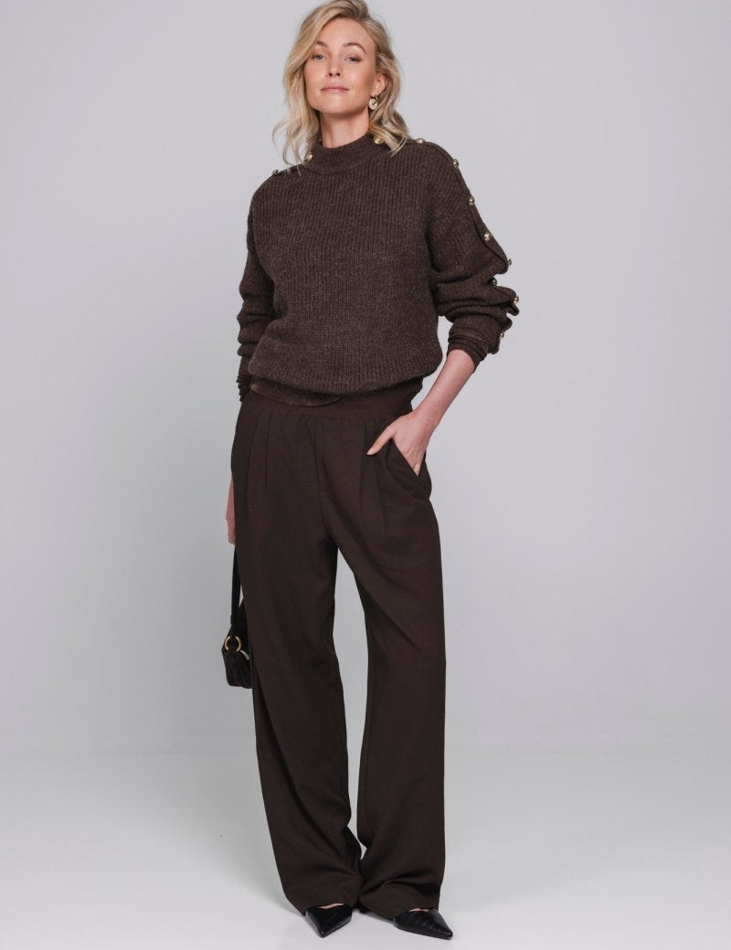 Accentil Pam pants deep cocoa | Jo&Co Club