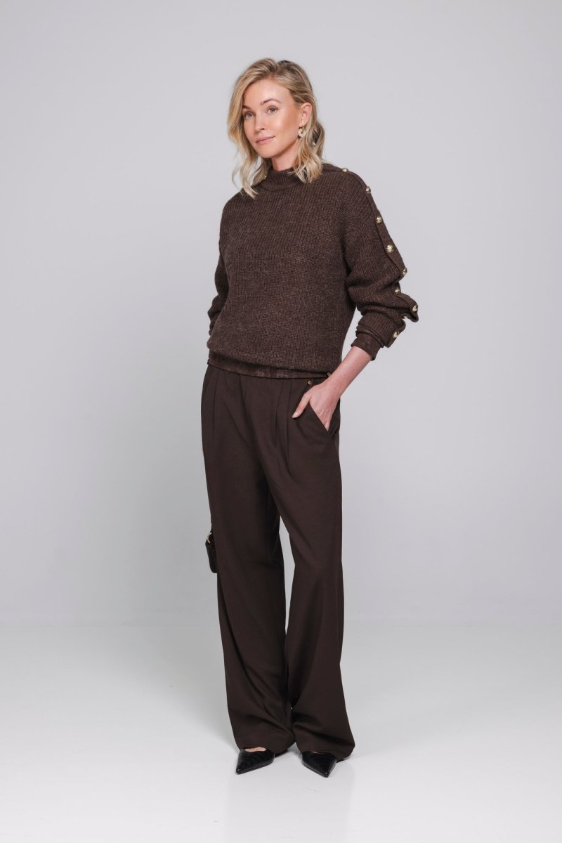 Accentil Pam pants deep cocoa | Jo&Co Club