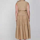 Accentil Robin dress Sand sparkle – Jurken van Accentil, kleur xs, maat | Jo&Co Club