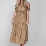 Accentil Robin dress Sand sparkle – Jurken van Accentil, kleur xs, maat | Jo&Co Club