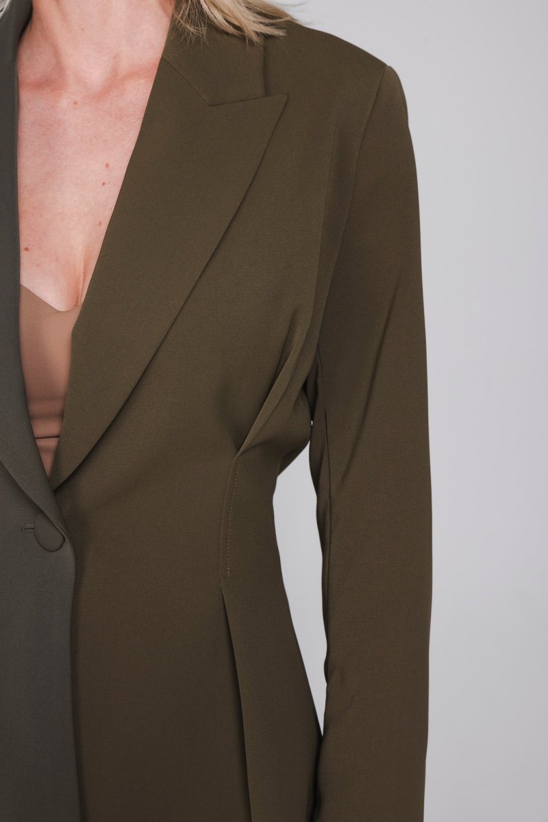 Accentil Samira blazer in moss green | Jo&Co Club