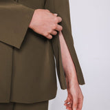 Accentil Samira blazer in moss green | Jo&Co Club
