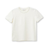 Productfoto t-shirt met parels Accentil Zeya in warm ivory | Jo&Co Club